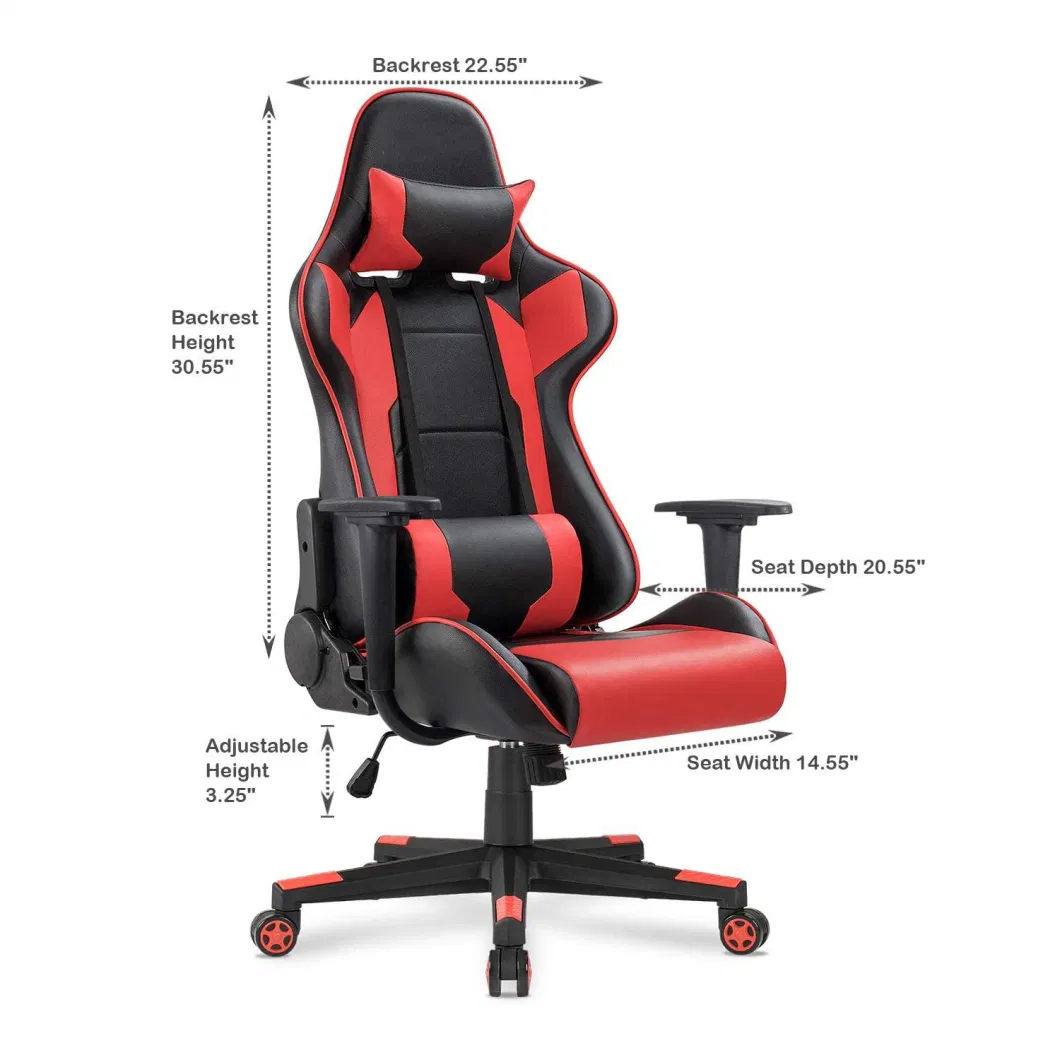 Scorpion Racing Computer Massage PU Leather Gaming Chair
